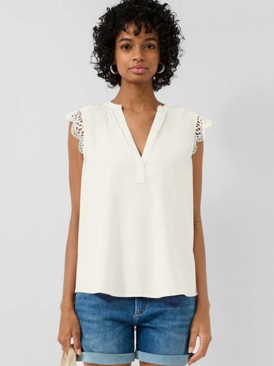 Foto van product Viscose blouse top QS crème