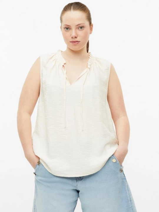 Foto van product Viscosemix blouse top QS crème