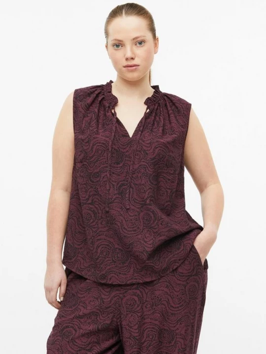 Foto van product Viscosemix blouse top QS rood