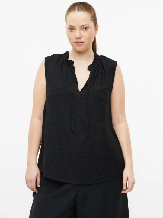 Foto van product Viscosemix blouse top QS zwart