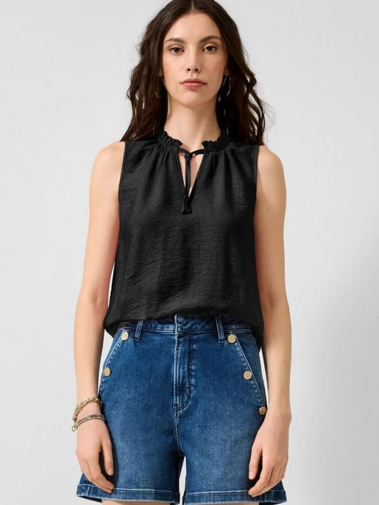 Foto van product Viscosemix blouse top QS zwart