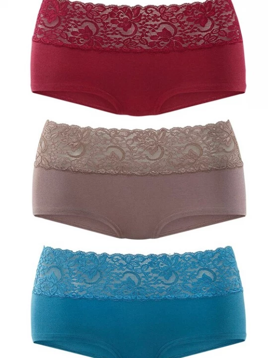 Foto van product VIVANCE Broekje blauw / grijs / wijnrood