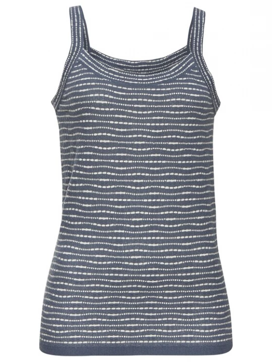 Foto van product VIVANCE Gebreide top blauw / wit