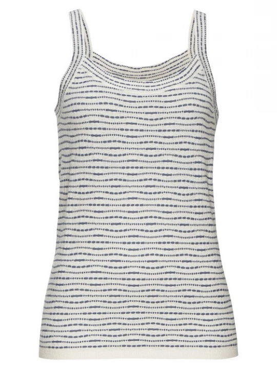 Foto van product VIVANCE Gebreide top crème / smoky blue