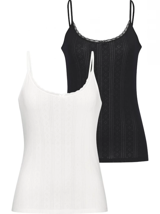 Foto van product VIVANCE Gebreide top zwart / wit