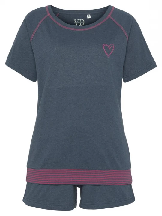 Foto van product VIVANCE Korte pyjama blauw / pink