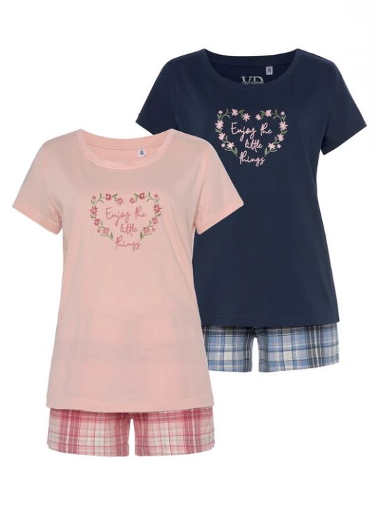 Foto van product VIVANCE Korte pyjama 'Dreams' gemengde kleuren