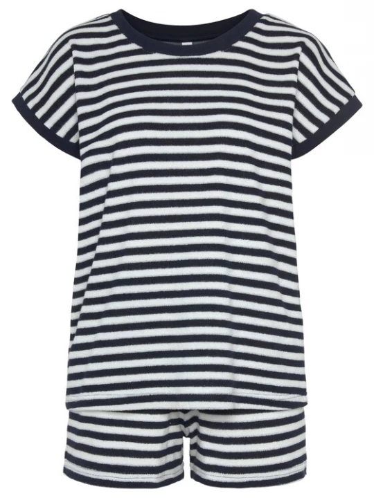 Foto van product VIVANCE Korte pyjama 'Dreams' marine / wit