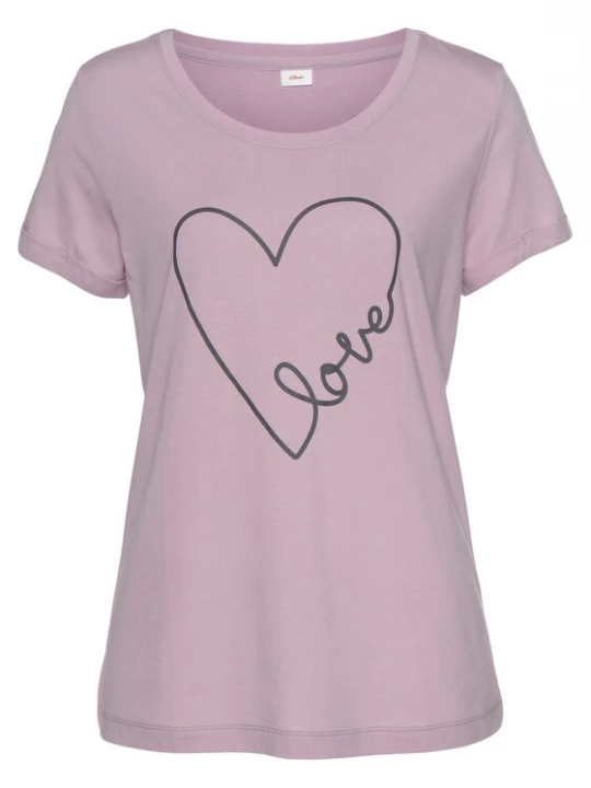 Foto van product VIVANCE Korte pyjama 'Dreams' oranje / pink / roodviolet / zwart / wit