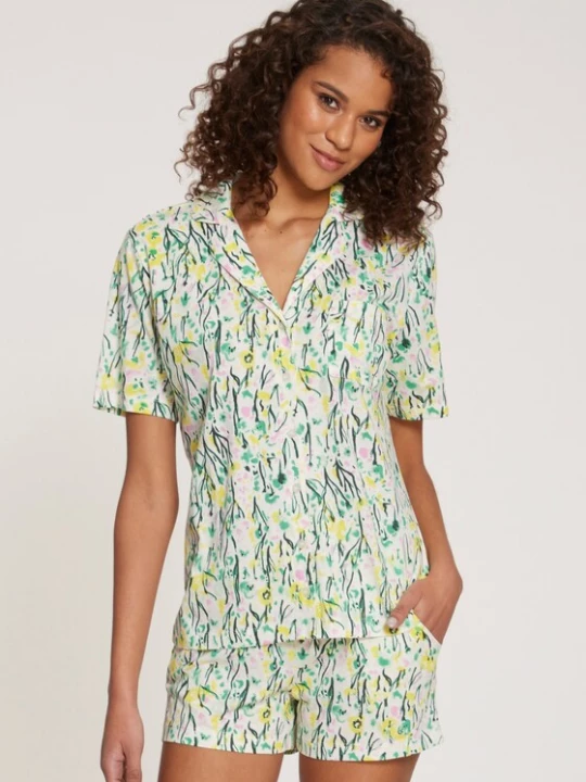Foto van product VIVANCE Korte pyjama groen / limoen / lichtgroen