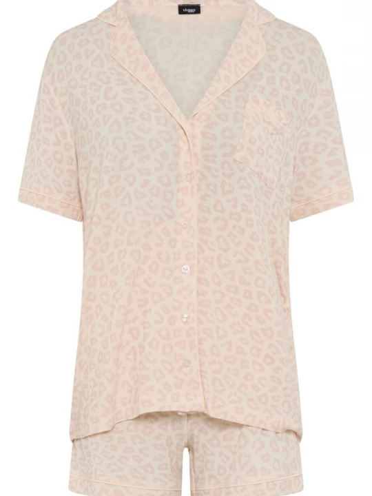 Foto van product VIVANCE Korte pyjama rosa / offwhite