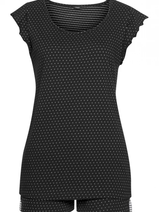 Foto van product VIVANCE Korte pyjama zwart / wit