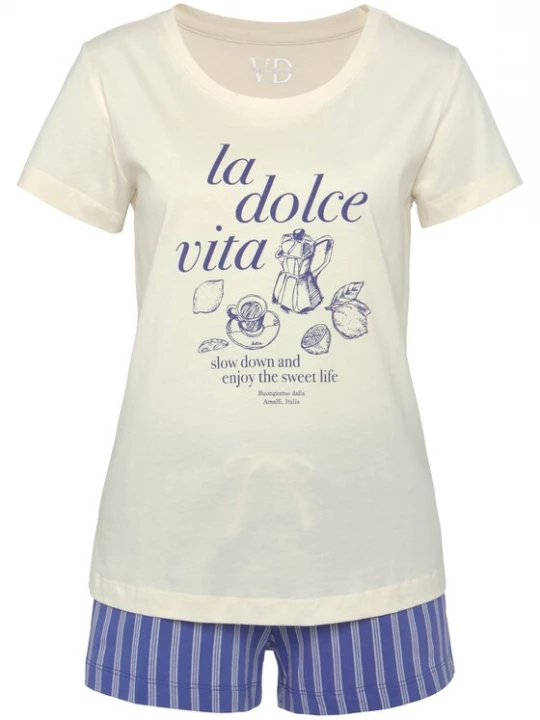 Foto van product VIVANCE Pyjama blauw / lichtblauw