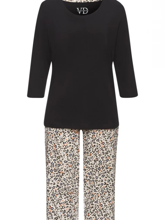 Foto van product VIVANCE Pyjama blauw / oranje / zwart / wit