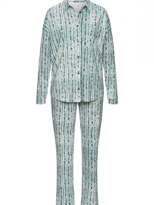 Foto van product VIVANCE Pyjama cyaan blauw / wit