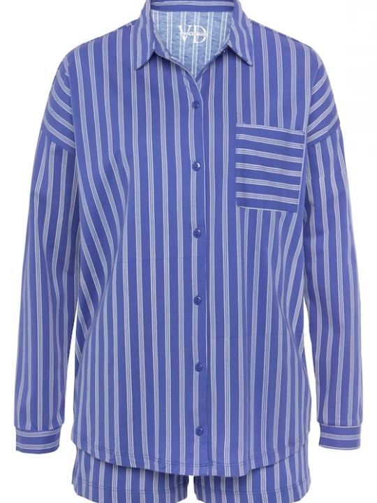 Foto van product VIVANCE Pyjama 'Dreams' blauw / wit