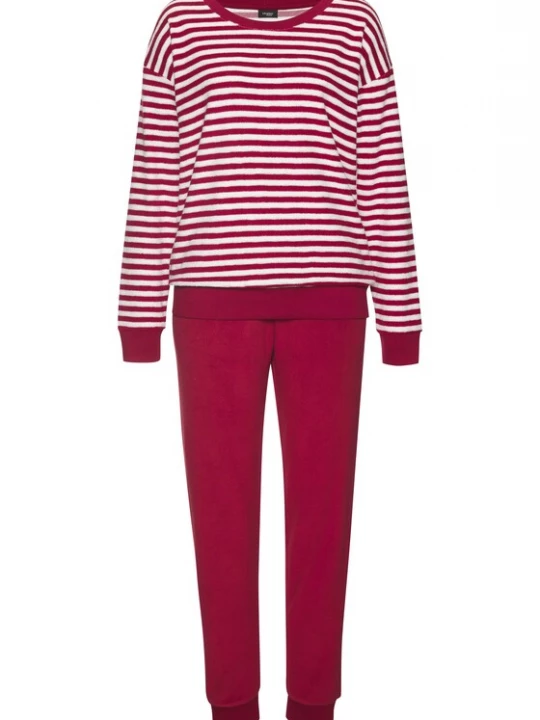 Foto van product VIVANCE Pyjama 'Dreams' bloedrood / wit