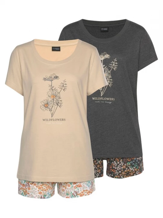 Foto van product VIVANCE Pyjama 'Dreams' gemengde kleuren