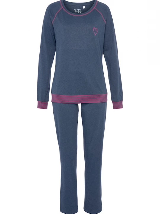 Foto van product VIVANCE Pyjama 'Dreams' marine / lila