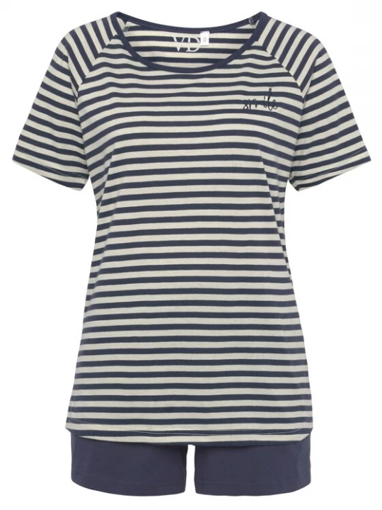Foto van product VIVANCE Pyjama 'Dreams' marine / wolwit