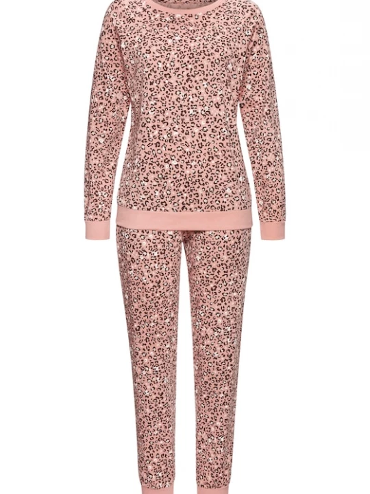 Foto van product VIVANCE Pyjama 'Dreams' rosa / zwart / wit