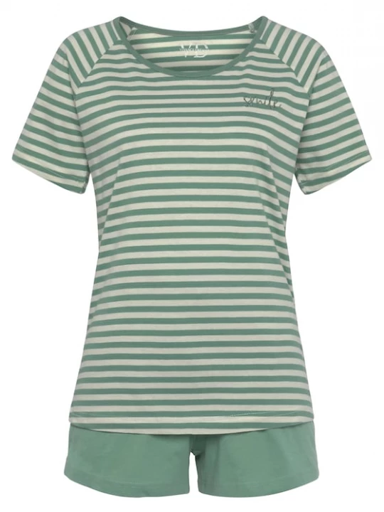 Foto van product VIVANCE Pyjama 'Dreams' smaragd / pastelgroen
