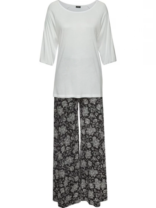 Foto van product VIVANCE Pyjama 'Dreams' zwart / wit