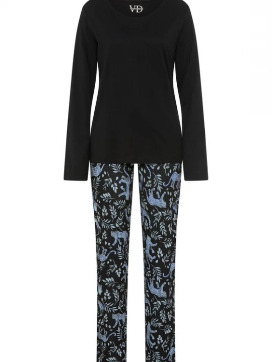 Foto van product VIVANCE Pyjama duifblauw / zwart