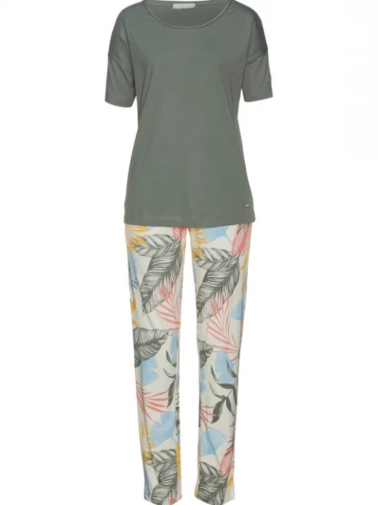 Foto van product VIVANCE Pyjama ecru / lichtblauw / curry / kaki / oudroze