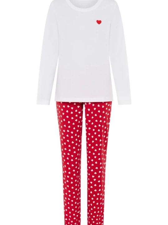 Foto van product VIVANCE Pyjama ecru / rood