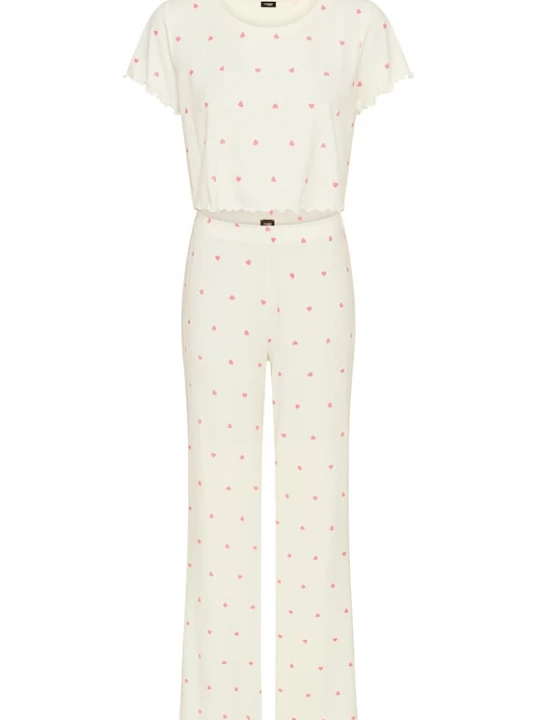 Foto van product VIVANCE Pyjama framboos / offwhite