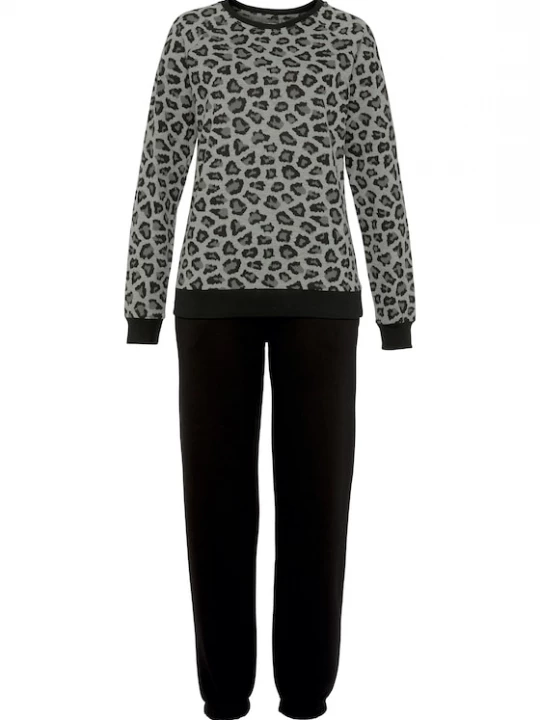 Foto van product VIVANCE Pyjama grijs / grijs gemêleerd / zwart
