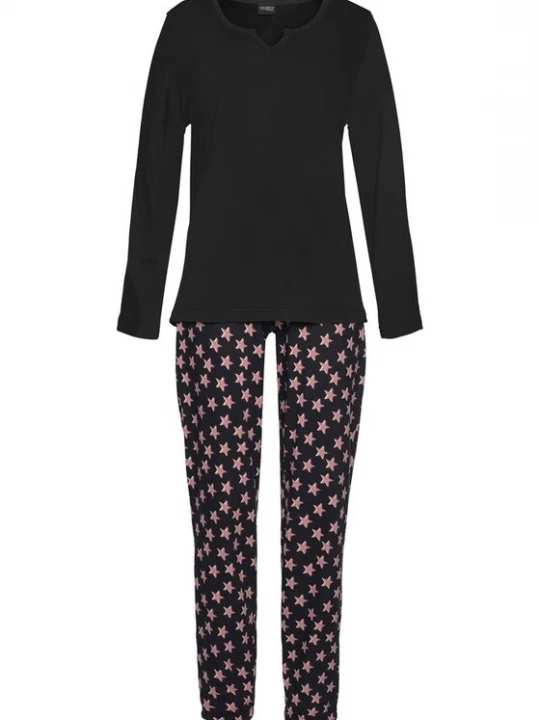 Foto van product VIVANCE Pyjama lichtroze / bordeaux / zwart