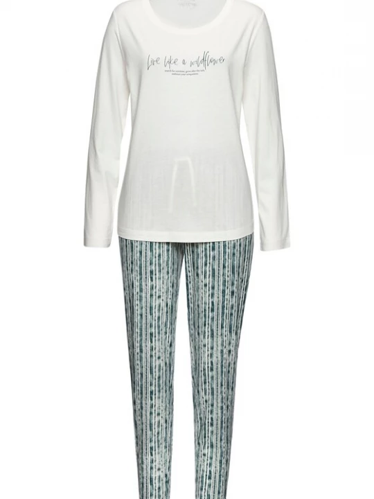 Foto van product VIVANCE Pyjama smaragd / wit