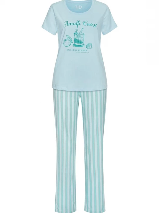 Foto van product VIVANCE Pyjama turquoise / lichtblauw / groen