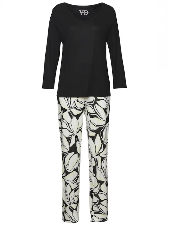 Foto van product VIVANCE Pyjama zwart / wit