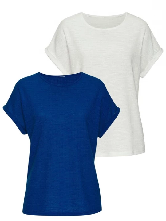 Foto van product VIVANCE Shirt blauw / natuurwit