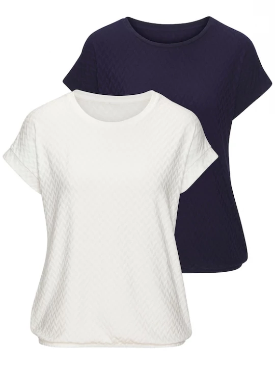 Foto van product VIVANCE Shirt blauw / offwhite
