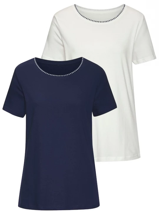 Foto van product VIVANCE Shirt crème / navy
