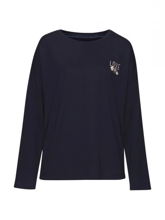 Foto van product VIVANCE Shirt donkerblauw / lichtroze