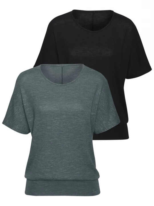 Foto van product VIVANCE Shirt donkergroen / zwart
