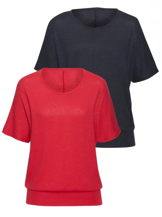 Foto van product VIVANCE Shirt donkerrood / zwart gemêleerd