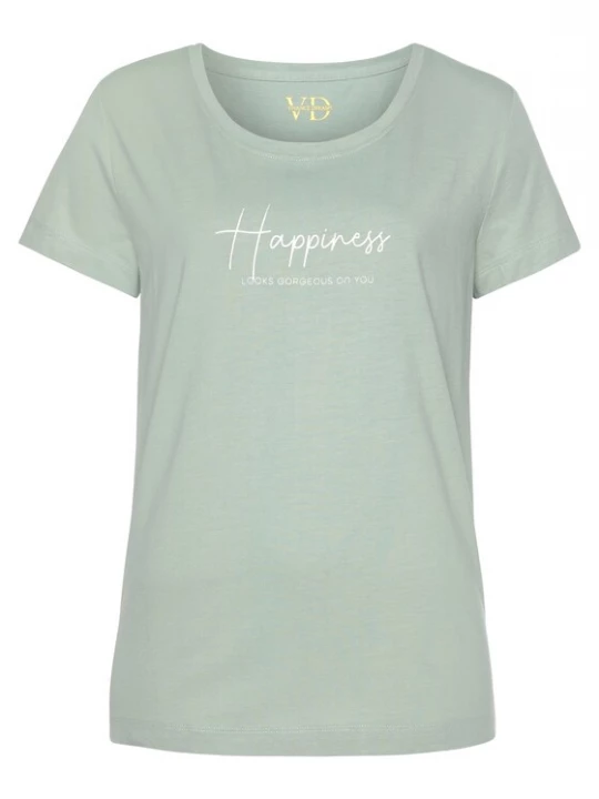 Foto van product VIVANCE Shirt 'Dreams' jade groen / wit