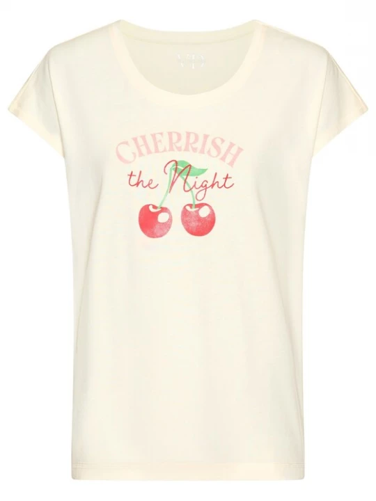 Foto van product VIVANCE Shirt ecru / groen / pitaja roze / lichtrood