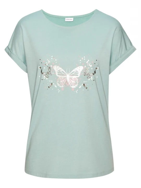 Foto van product VIVANCE Shirt goud / mintgroen / oudroze