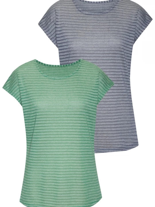 Foto van product VIVANCE Shirt grijs / groen