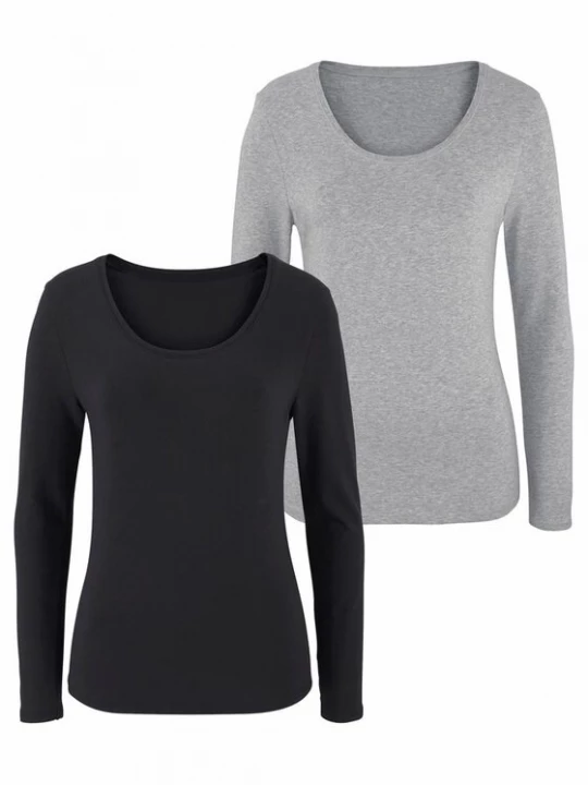 Foto van product VIVANCE Shirt grijs / zwart