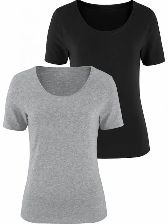 Foto van product VIVANCE Shirt grijs / zwart