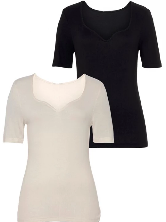 Foto van product VIVANCE Shirt grijs / zwart