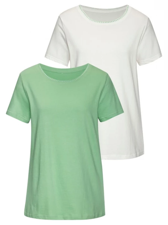 Foto van product VIVANCE Shirt groen / wit